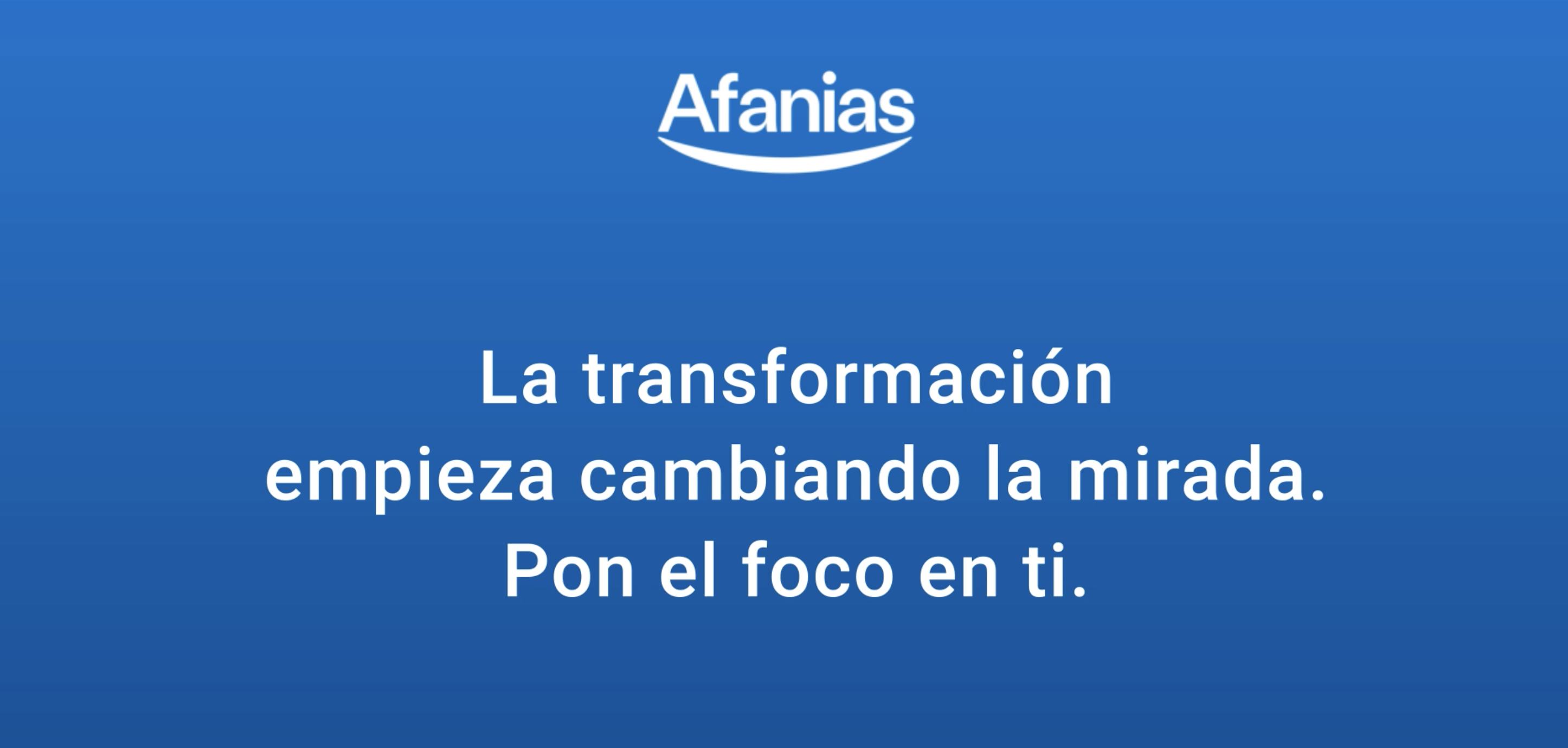 fotograma campaña LA TRANSFORMACION EMPIEZA CAMBIANDO LA MIRADA