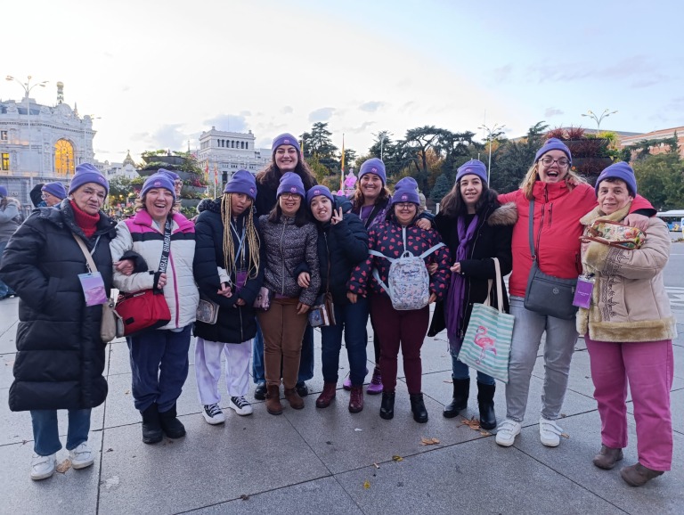 Manifestación contra de la Violencia de Genero del 25 N organizada por el Movimiento Feminista de Madrid.